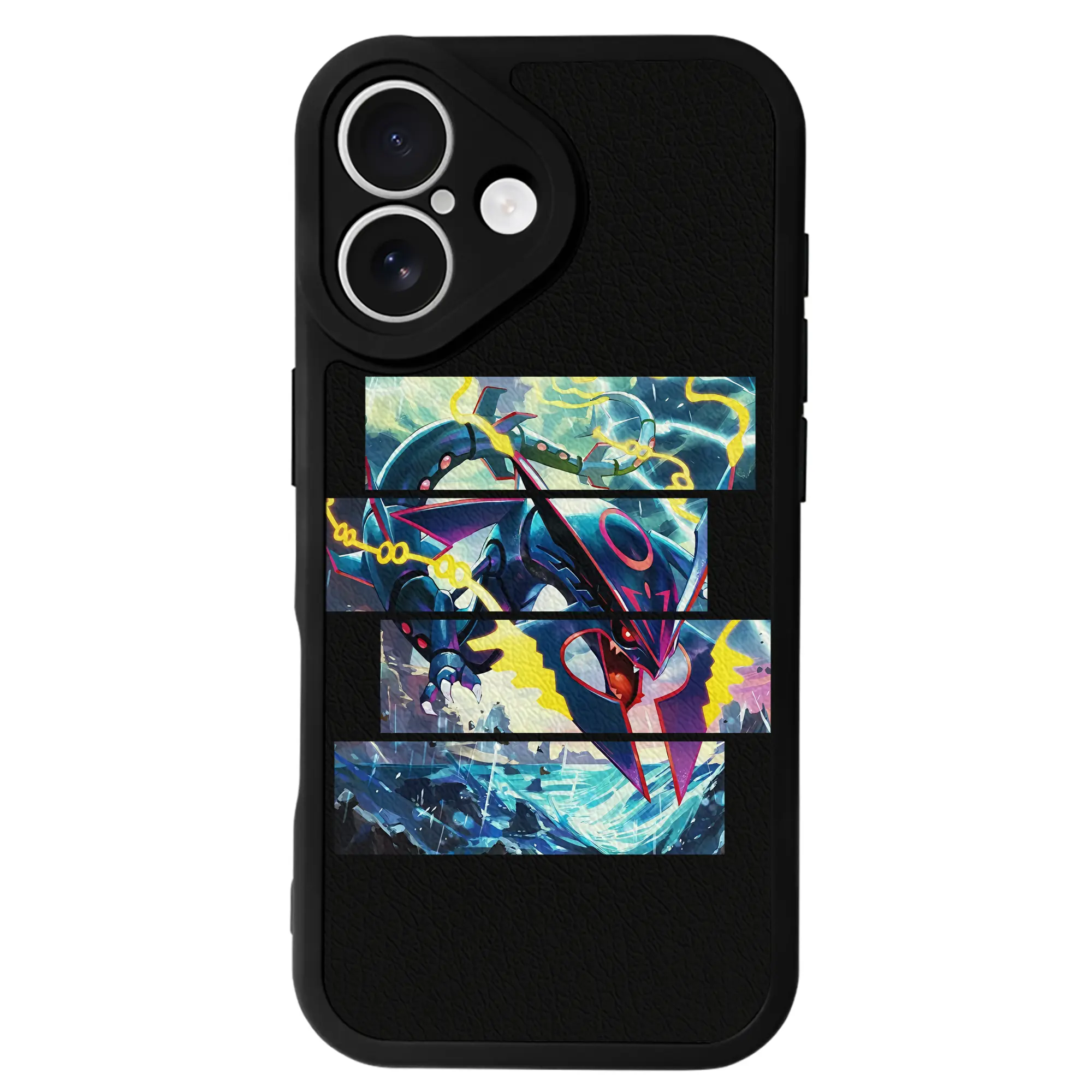 ポケモン グッズ,レックウザ - IPhone 16シリーズ対応 ・ シリコンスマホケース ・ レザー調 ・ 高精度フィット ・ 耐衝撃 ・ ワイヤレス充電対応 ・ 精密カット